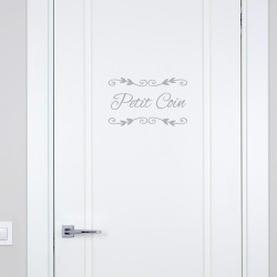 STICKER PORTE PETIT COIN DECO CHIC (I0297)