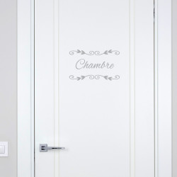 STICKER PORTE CHAMBRE DECO CHIC (I0298)