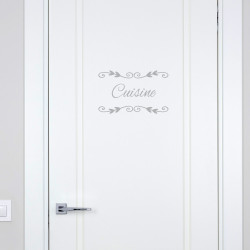 STICKER PORTE CUISINE DECO CHIC (I0299)