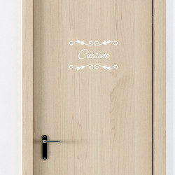 STICKER PORTE CUISINE DECO CHIC (I0299)