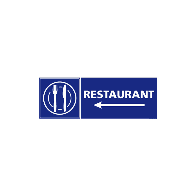 PANNEAU RESTAURANT FLECHE GAUCHE (G1386)