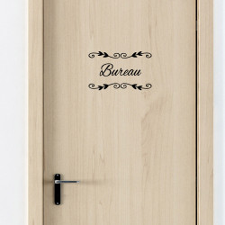 STICKER PORTE BUREAU DECO CHIC (I0301)