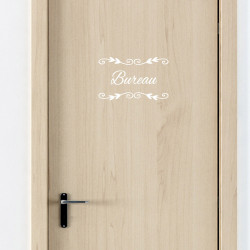 STICKER PORTE BUREAU DECO CHIC (I0301)