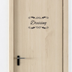 STICKER PORTE DRESSING DECO CHIC (I0302)