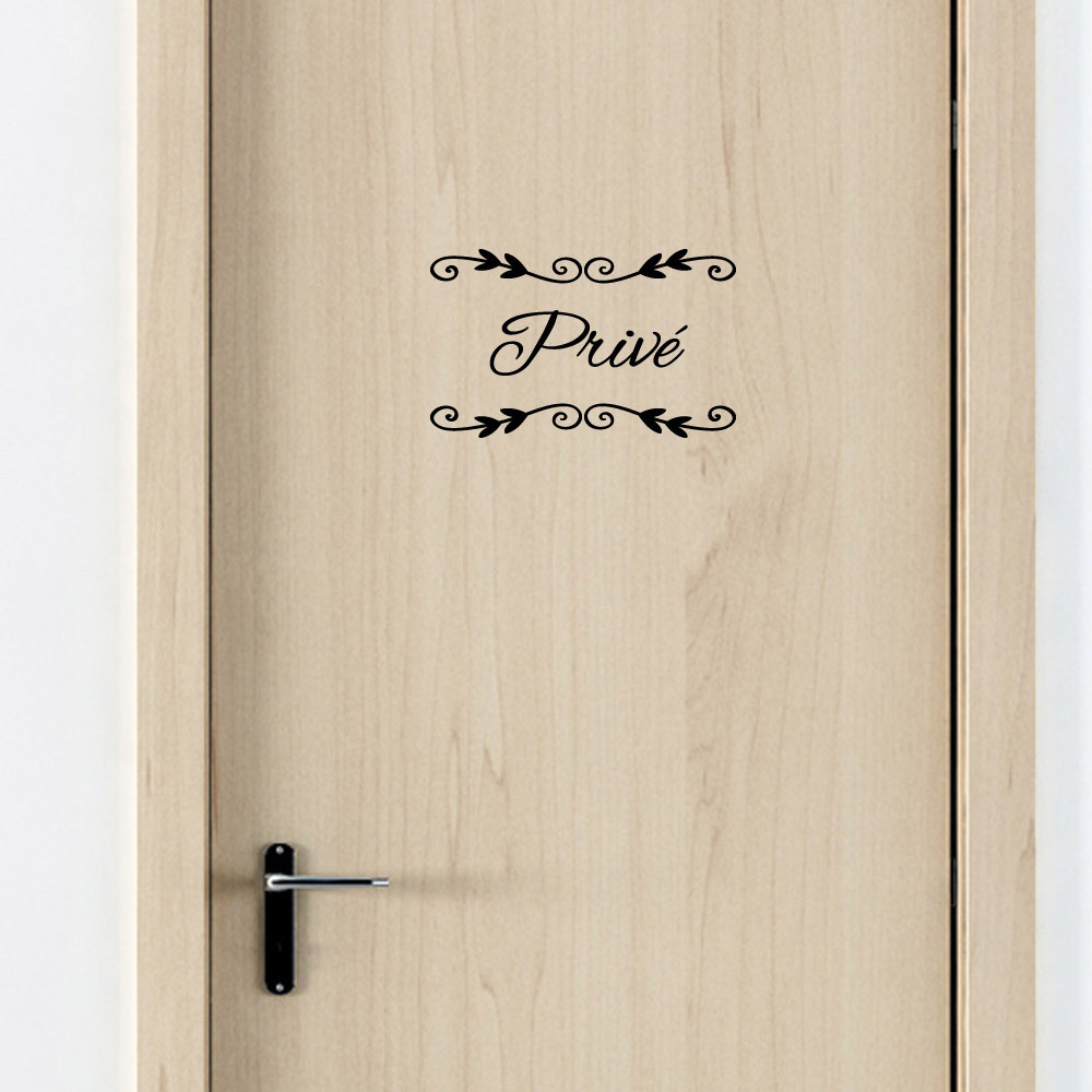 STICKER PORTE PRIVE DECO CHIC (I0303) STICKER PORTE PRIVE DECO CHIC (I0303)