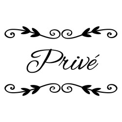 STICKER PORTE PRIVE DECO CHIC (I0303)