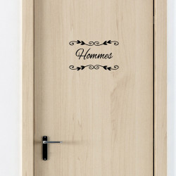 STICKER PORTE TOILETTES HOMMES DECO CHIC (I0304)