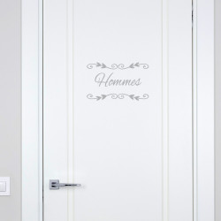 STICKER PORTE TOILETTES HOMMES DECO CHIC (I0304)