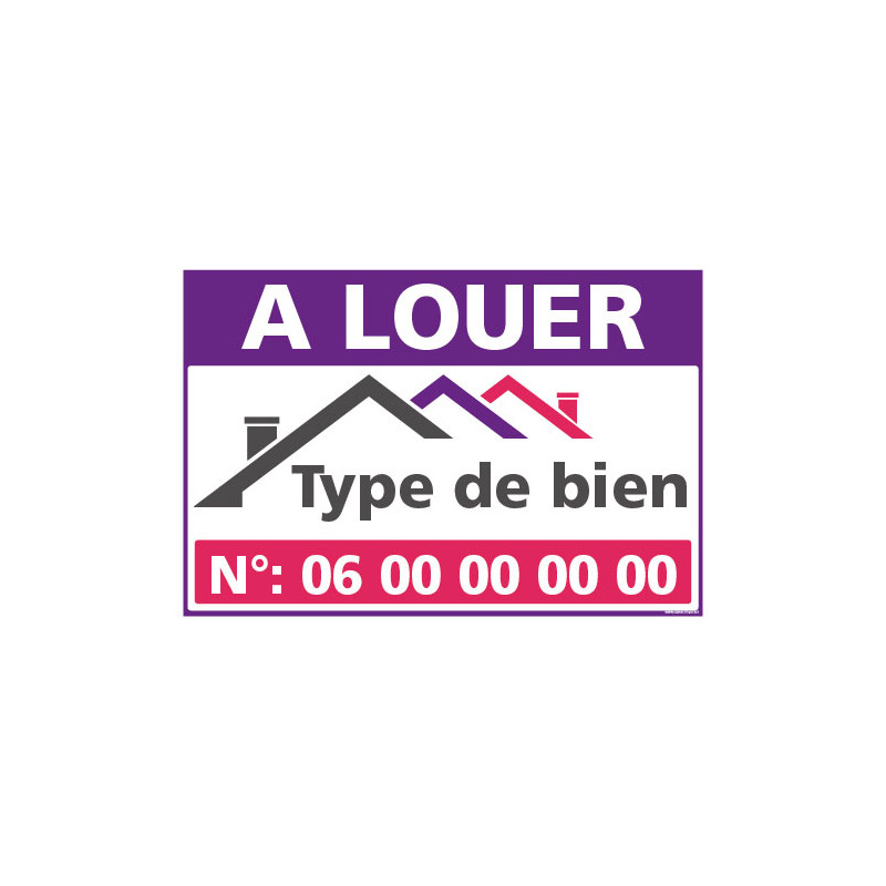 PANNEAU A LOUER PERSONNALISABLE AKYLUX 3,5mm - 600x400mm (G1469)