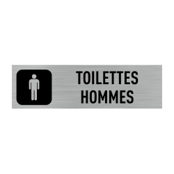 Plaque de porte Toilettes Hommes