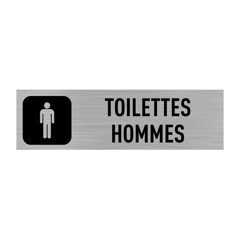 Plaque de porte Toilettes Hommes
