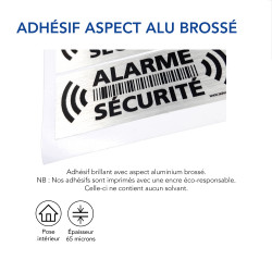 Adhésif alu brossé