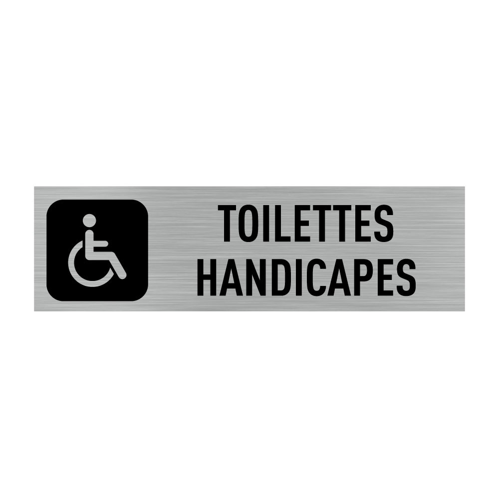 Sticker autocollant de signalisation ''toilettes handicapé