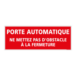 Panneau Signalisation Incendie PORTE AUTOMATIQUE (A0562)