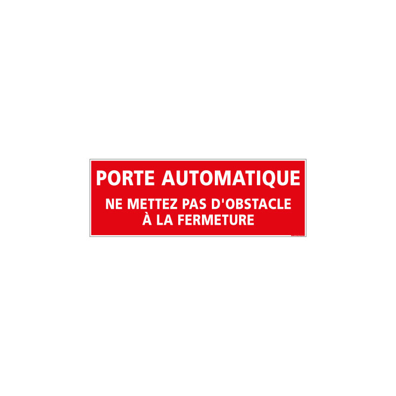 Panneau Signalisation Incendie PORTE AUTOMATIQUE (A0562) Panneau Signalisation Incendie PORTE AUTOMATIQUE (A0562)