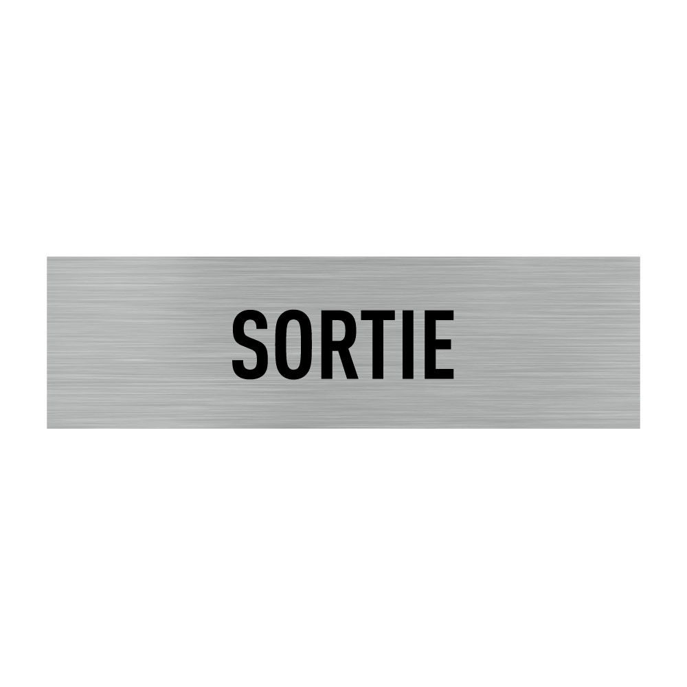Plaque de porte sortie Plaque de porte sortie