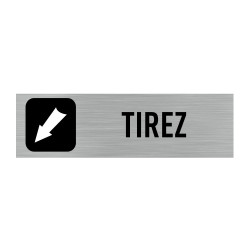 Plaque de porte Tirez