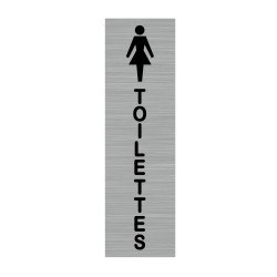 Plaque murale rectangulaire avec signalétique Toilettes Femmes