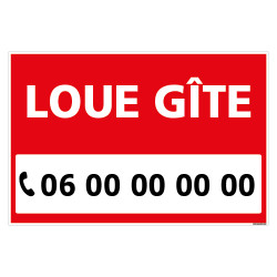 PANNEAU LOUE GŒTE PERSONNALISABLE - AKYLUX 3,5mm - 600x400mm (G1485-PERSO)