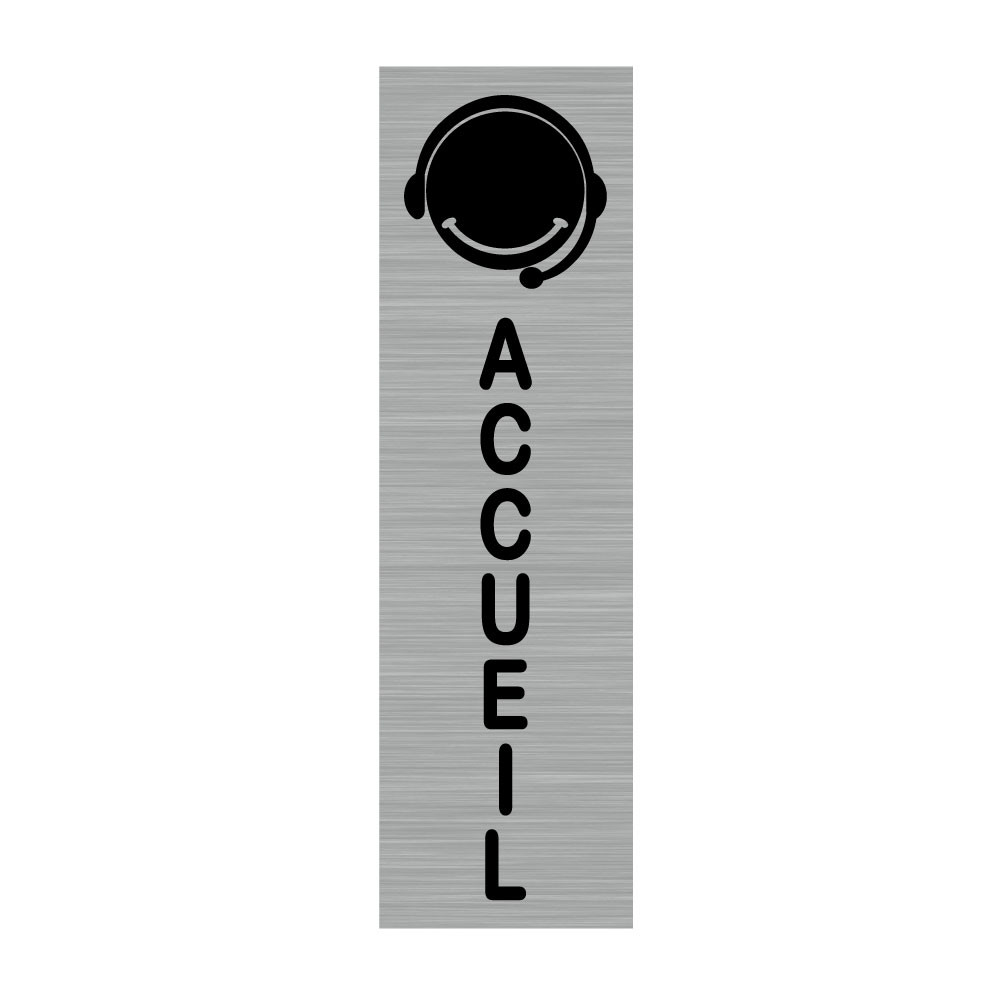 Plaque murale rectangulaire avec signalétique Accueil Plaque murale rectangulaire avec signalétique Accueil