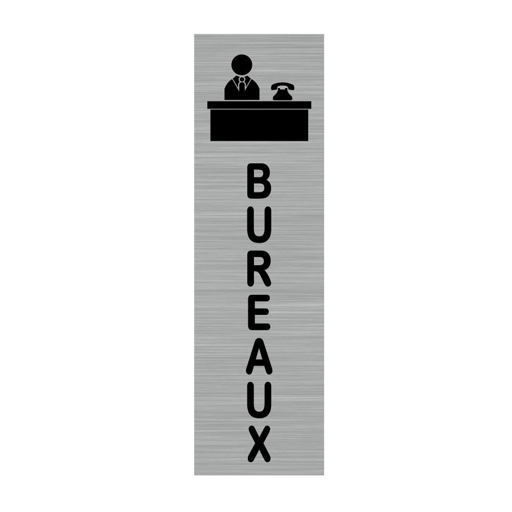 Plaque murale rectangulaire avec signalétique Bureaux Plaque murale rectangulaire avec signalétique Bureaux