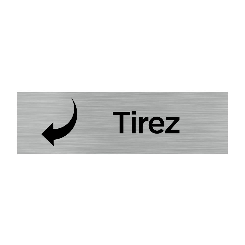 Plaque de porte tirez Plaque de porte tirez