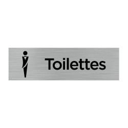 Plaque de porte toilettes hommes