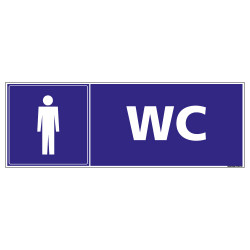 PANNEAU WC HOMMES (G1529)