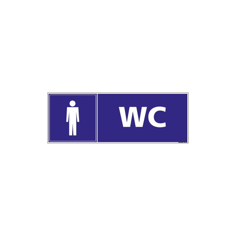 PANNEAU WC HOMMES (G1529)