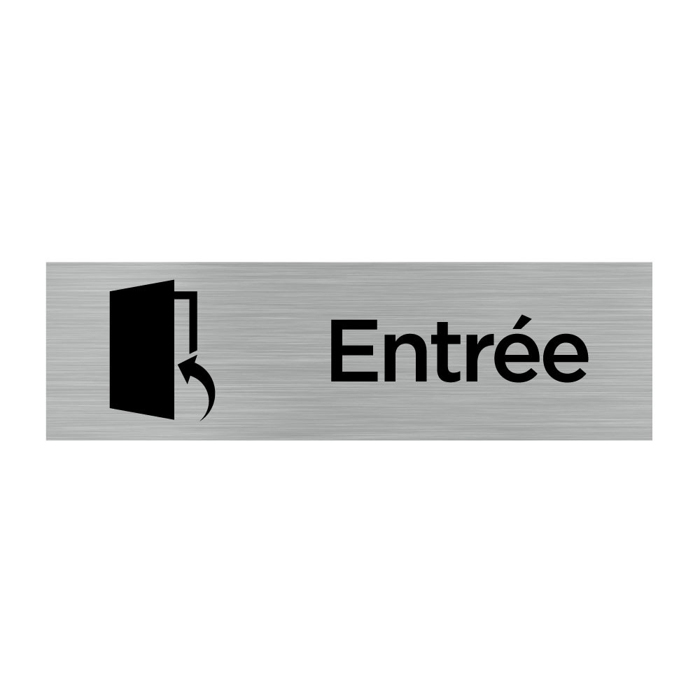 Plaque murale rectangulaire avec signalétique Entrée Plaque murale rectangulaire avec signalétique Entrée