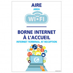 PANNEAU BORNE INTERNET A L'ACCUEIL (H0306)