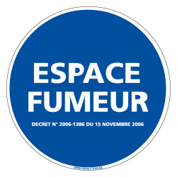 PANNEAU ESPACE FUMEUR (N0012)