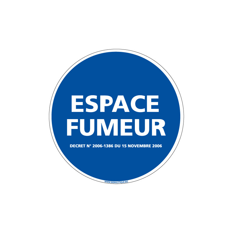 PANNEAU ESPACE FUMEUR (N0012)