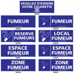 Panneau ESPACE FUMEUR ((local, zone, etc.)