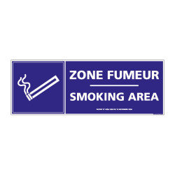 Visuel Zone fumeur / Smoking aera (N0161)