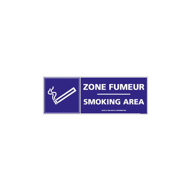 Visuel Zone fumeur / Smoking aera (N0161)