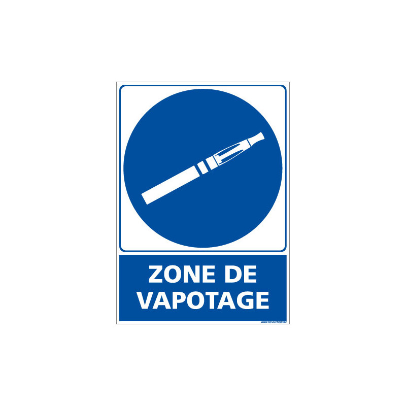 Panneau Zone de Vapotage (N0179)