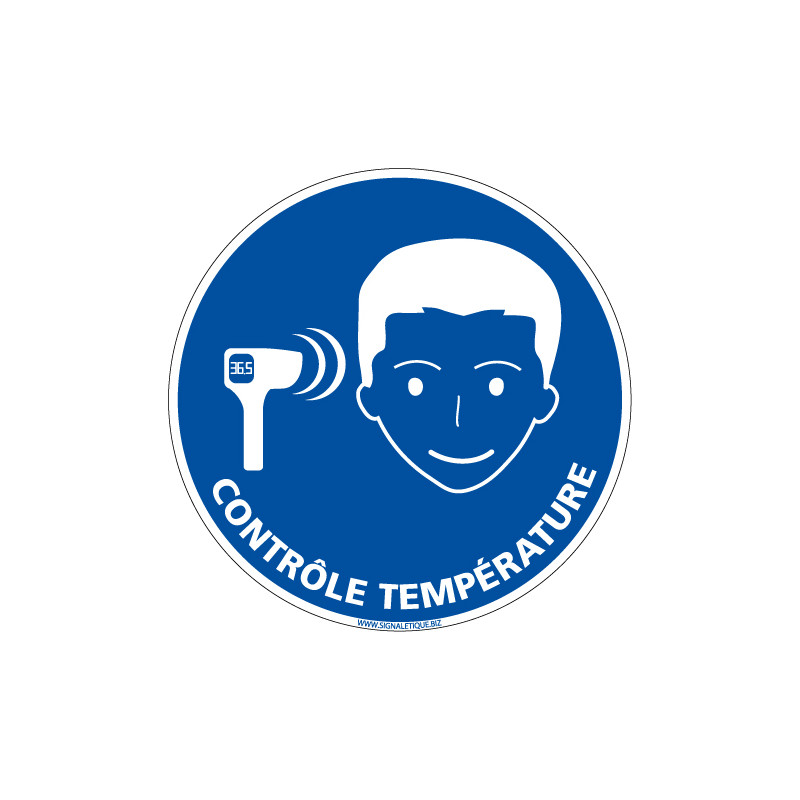 PANNEAU ZONE DE CONT‘LE DE TEMPERATURE - PREVENTION VIRUS (E0728)