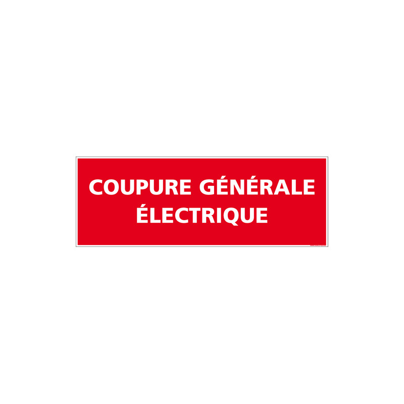 Panneau coupure generale electrique (A0577)