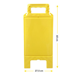 Chevalet de signalisation jaune