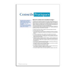 Registre des conventions de stage conseils pratiques