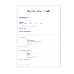 Registre de sécurité incendie pour ERP type J structures d'accueil pour personnes âgées et/ou handicapées renseignements