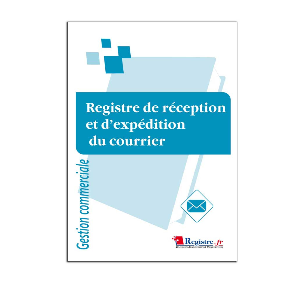 Registre de réception et d'expédition du courrier