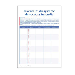 Registre de sécurité incendie pour ERP type L salles à usage d'audition, de conférences, de spectacles conforme à la loi indispe