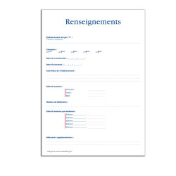 Registre de sécurité incendie pour ERP Type Y