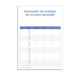 Registre de sécurité incendie pour ERP Type N