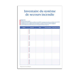 Registre de sécurité incendie ERP type S bibliothèques, centres de documentation et de consultation d'archives indispensable