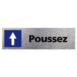 PLAQUE SYMBOLE POUSSEZ (Q0106)