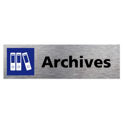 PLAQUE ALU BROSSE ARCHIVES (Q0115)