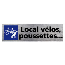 PLAQUE DE PORTE LOCAL VELOS ET POUSSETTES (Q0121)
